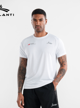 沃兰迪CHINA速干运动短袖圆领T恤速干休闲跑步男女同款透气夏季