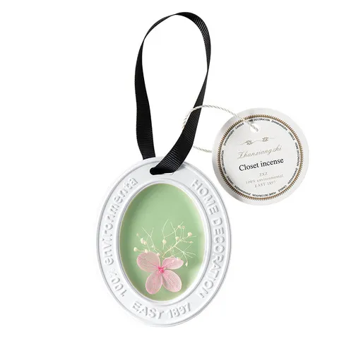 衣橱香氛香薰蜡片卫生间除臭香片永生花石膏挂件卧室装饰蓝风铃