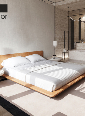 artcolor 侘寂风科技布床网红床ins风卧室现代简约双人十大名牌床