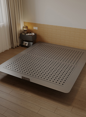 artcolor1.8米悬浮床碳素钢架床侘寂风主卧室2024年新款无床头床