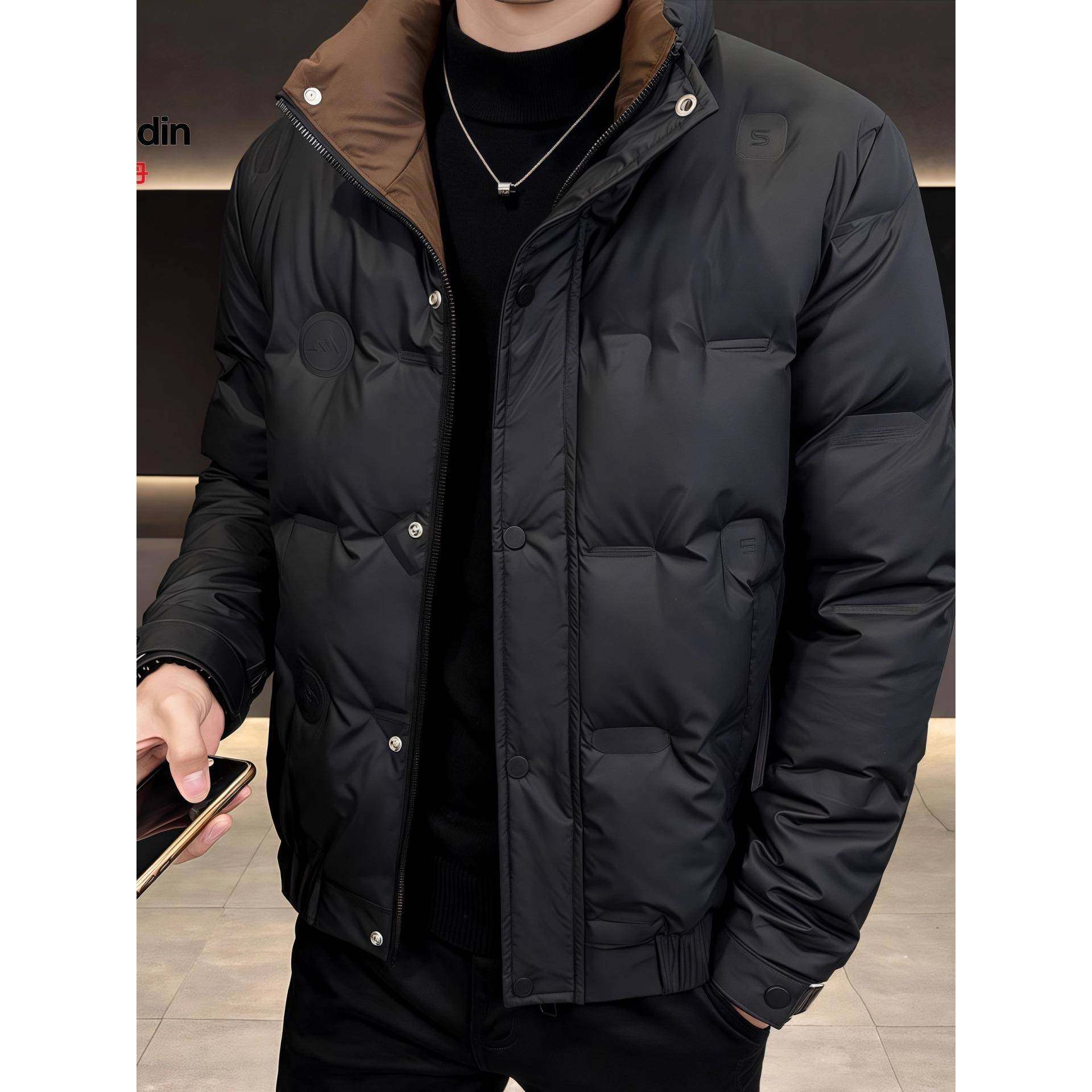 高端正品羽绒服男士冬季新款休闲百搭鸭绒保暖外套潮流短款防寒服