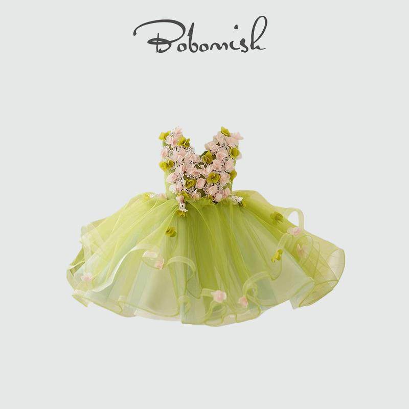 英国CYBIBO童装~儿童森系公主蓬蓬裙高端生日礼服花仙子连衣裙