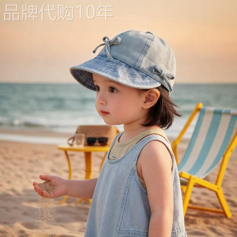 法国BADNUT宝宝帽子春秋2026新款女童防晒遮阳帽超好看儿童鸭舌帽