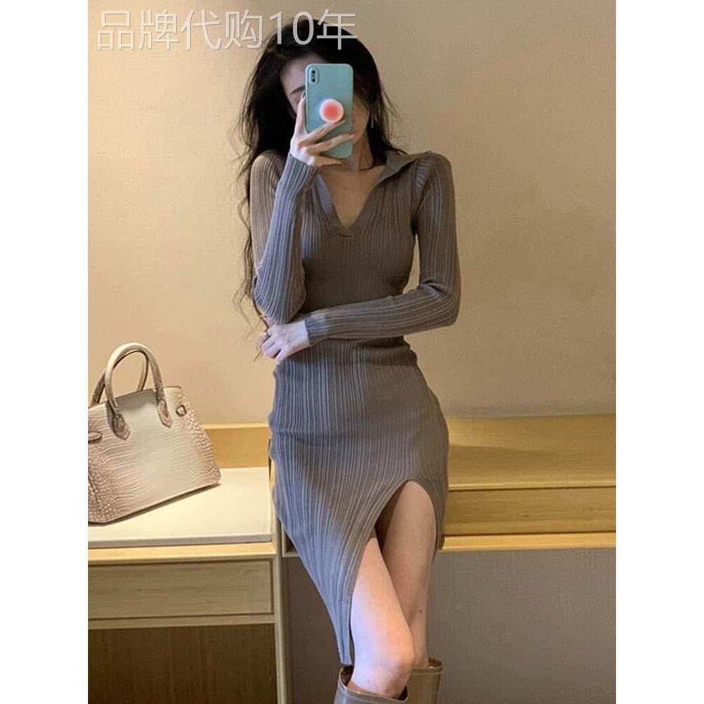 欧洲站秋装2026新款女装法式修身显瘦针织包臀裙女人味气质洋装