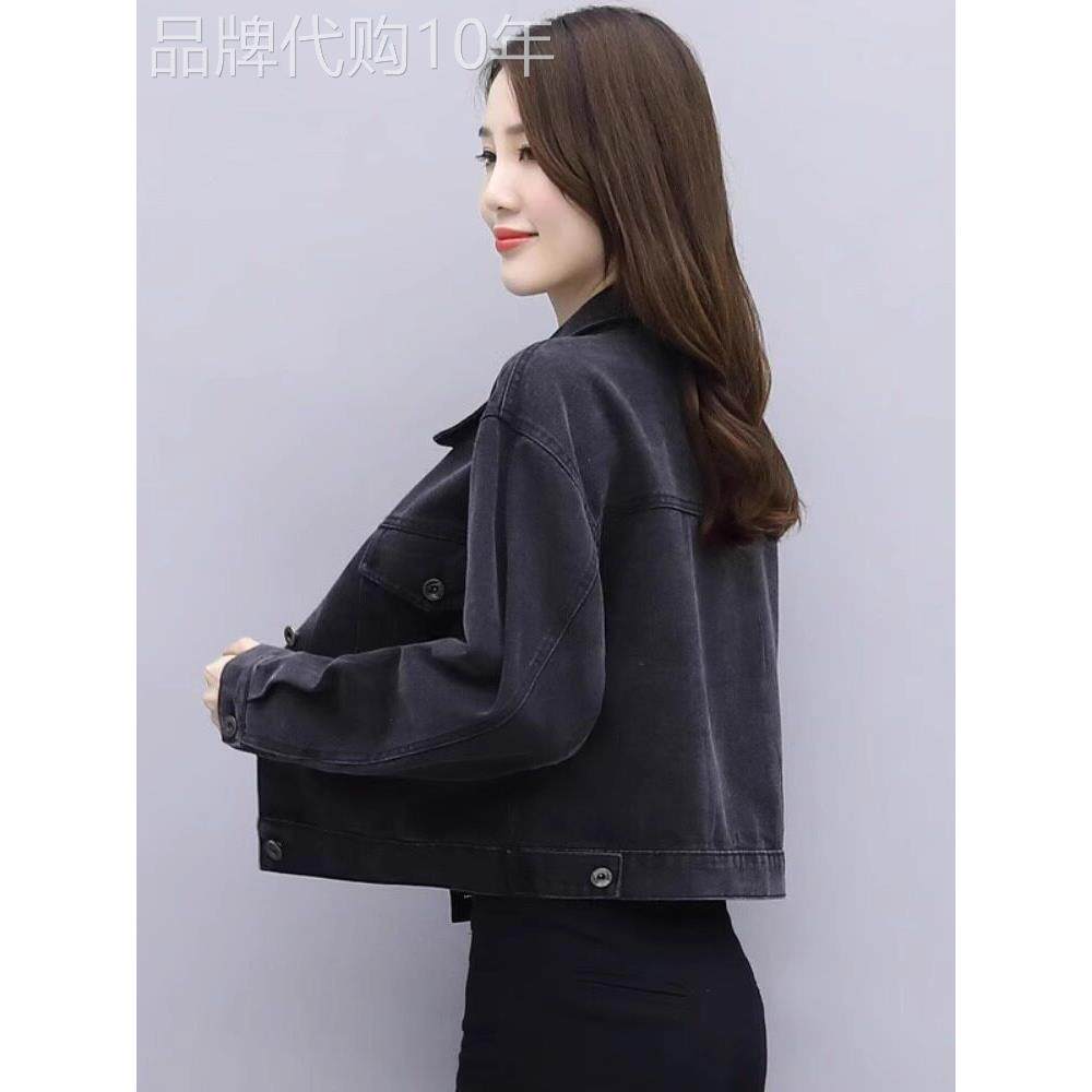 潮牌短款牛仔外套女2025春秋新款韩版宽松百搭夹克休闲显瘦牛仔衣