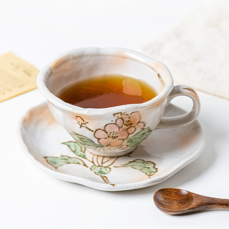 小鹿田烧咖啡杯陶瓷手工日本复古