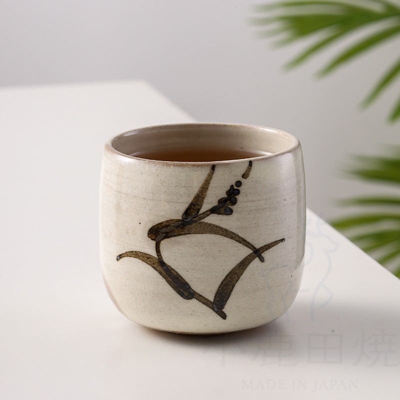 日本进口唐津烧粗陶纯手工茶杯新款家用复古泡茶杯日式喝水杯茶具
