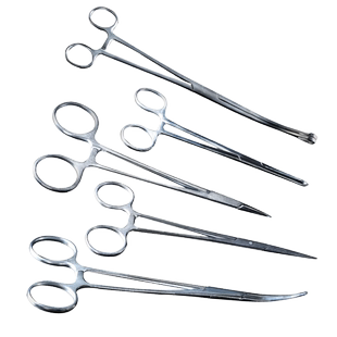 医用组织钳不锈钢手术钳子直弯头钳大号小号持针器持针钳