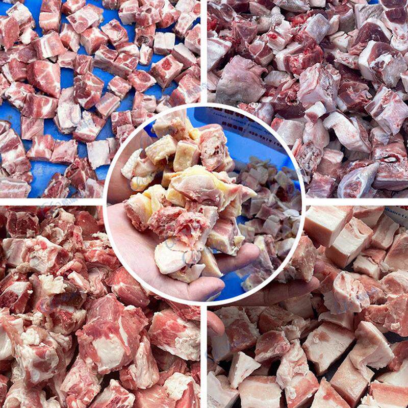 *咖喱牛腩切块机 全自动冷冻鱼块剁块机 红烧牛肉切块机厂家直销
