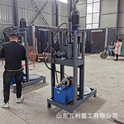 自金属回收厂油桶皮铁皮分切机立式半动铁桶展平机拆卸油桶压平机