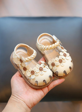 真皮女宝宝凉鞋夏季婴儿学步鞋软底儿童公主鞋小童女童鞋透气单鞋