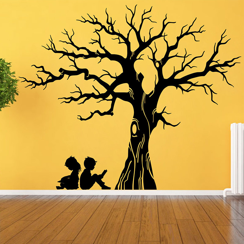 干贴墙树古诗词树成语树大树贴纸创意便签贴留言墙儿童房装饰贴画