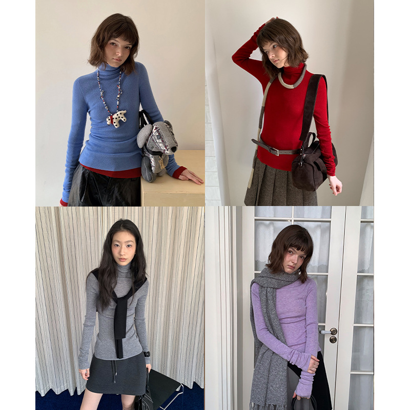 UNITY MODE【7色保暖羊毛打底】针织衫高领内搭上衣女冬季251361
