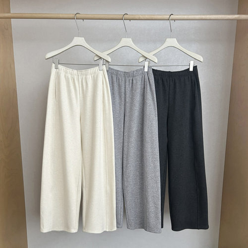 MAR  TG加绒加厚懒人保暖软糯显瘦松紧腰百搭休闲卫裤女冬款26082