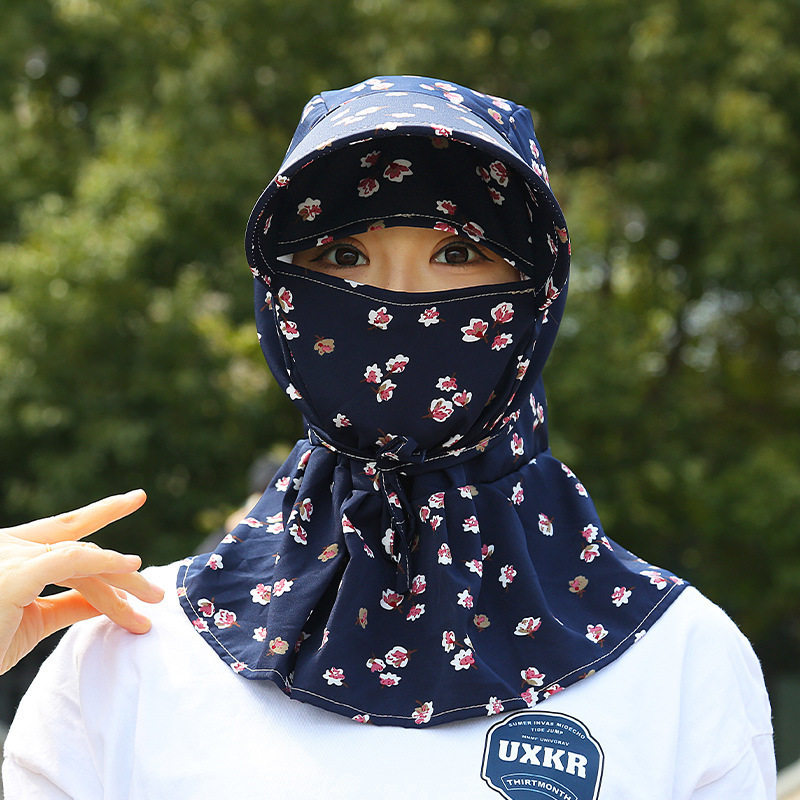 遮阳帽女夏季大帽檐防晒帽新款太阳帽子遮全脸护肩颈下地干活采茶