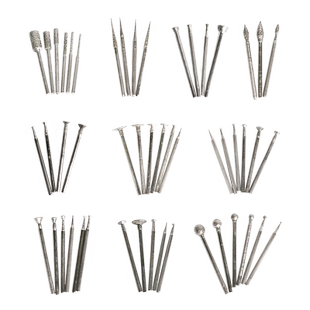 金刚砂磨头50支磨针琥珀蜜蜡玉石翡翠打磨雕刻去皮世新牙机3.0柄