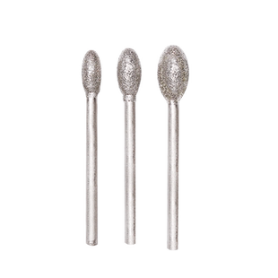 G针金刚砂磨针金刚石打磨头玉石翡翠雕刻打磨配件雕刻工具 鹅蛋形