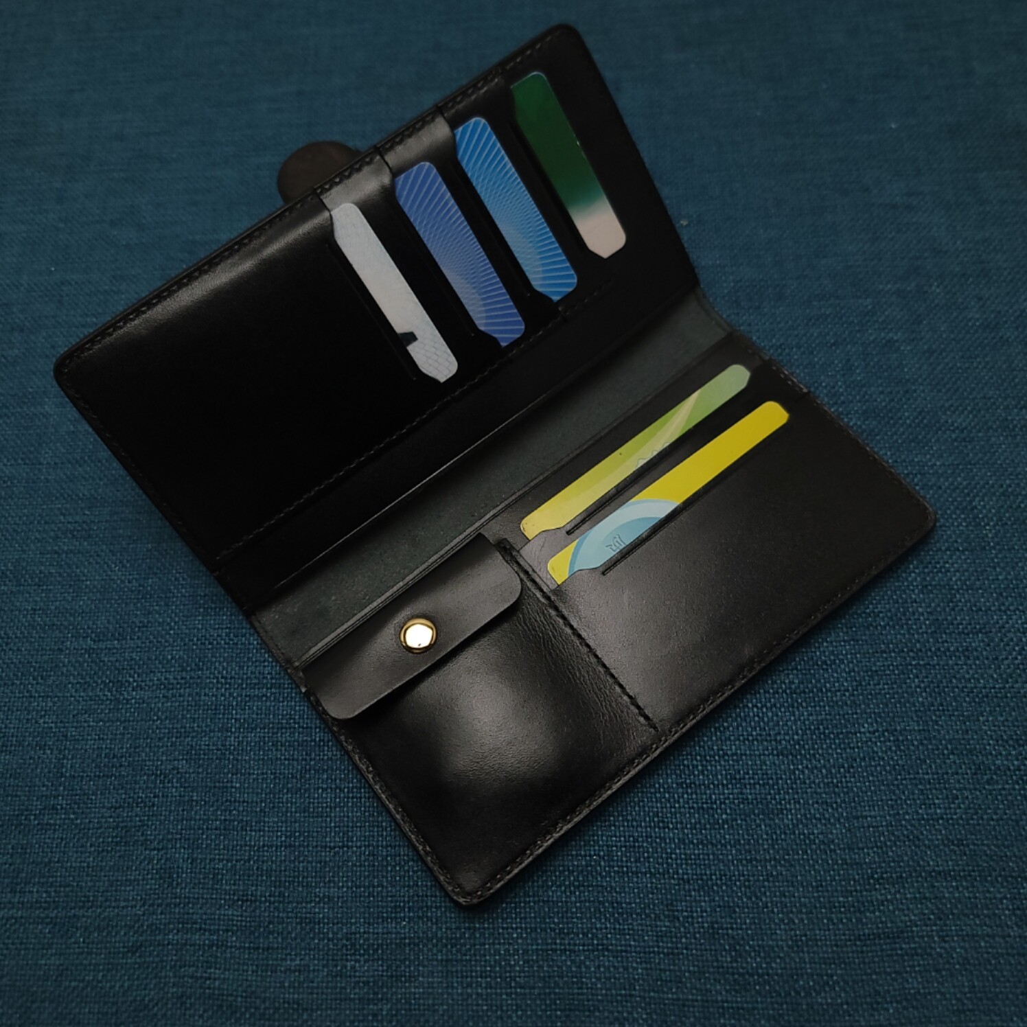 钱包财布长钱包头层牛皮原色植鞣革美鞍革男女养牛