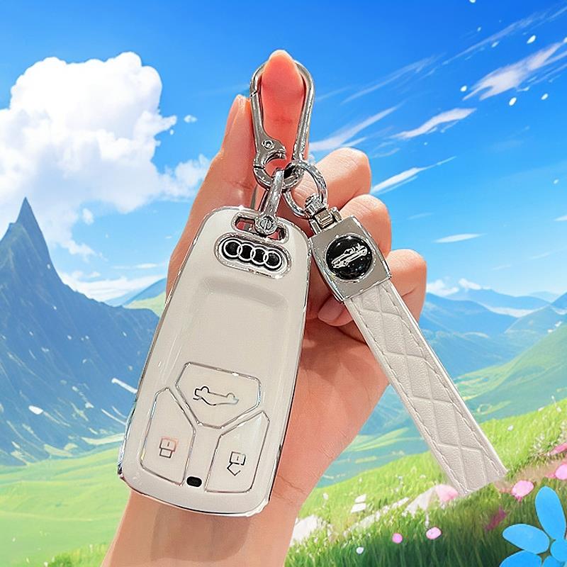 18-25款奥迪Q5L专用车钥匙套全包外壳保护套q5l高档豪华钥匙扣链