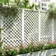 防腐木栅栏白色网格网片花园庭院隔断花架户外围栏护栏杆爬藤花架