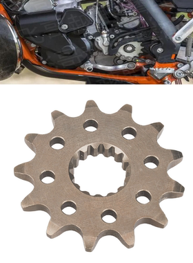 越野摩托车改装前牙盘链轮盘适用KTM 胡思瓦娜520前链轮小飞13齿
