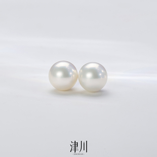 通勤百搭 淡水花魁点位耳钉10-11mm  提气色 使用率超高