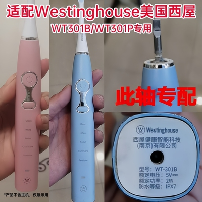 适配Westinghouse美国西屋电动牙刷头WT301BWT301P替换头成人