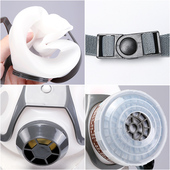 防毒面具喷漆化工防尘毒全面罩全脸防护放毒防烟生化呼吸面罩