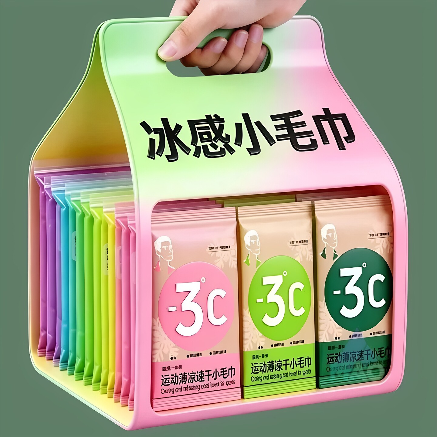 清凉冰感凉感毛巾降温冰巾湿巾