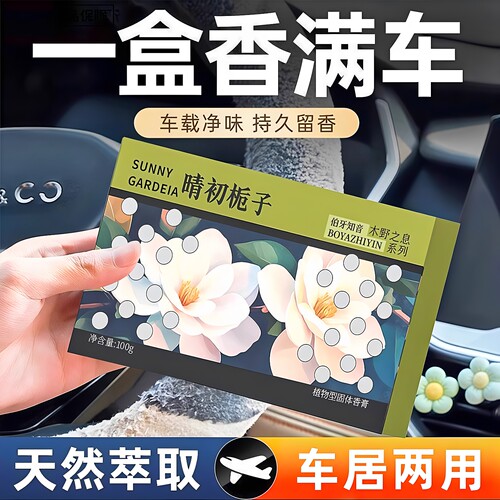 汽车车载固体香薰持久留香除异味