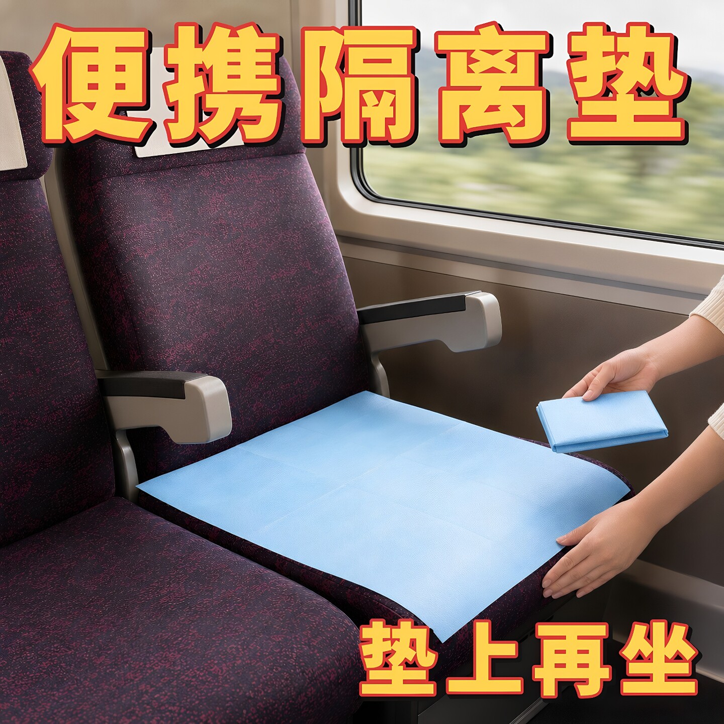 高铁火车隔脏膜一次性座椅隔脏布