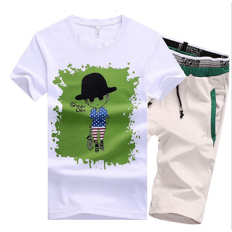 Summer casual pants shorts ventilation XL Beach pants Riding breeches Short sleeve T-shirt Cropped Trousers Sportswear suitin the Men's clothing, Casual pants  category - from Buy2taobao.com to provide professional Taobao agent buy service