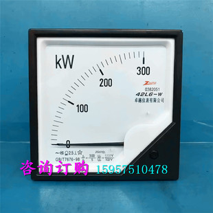 1000V 指针式 100V中频炉仪表 300 单相有功功率表42L6 300KW
