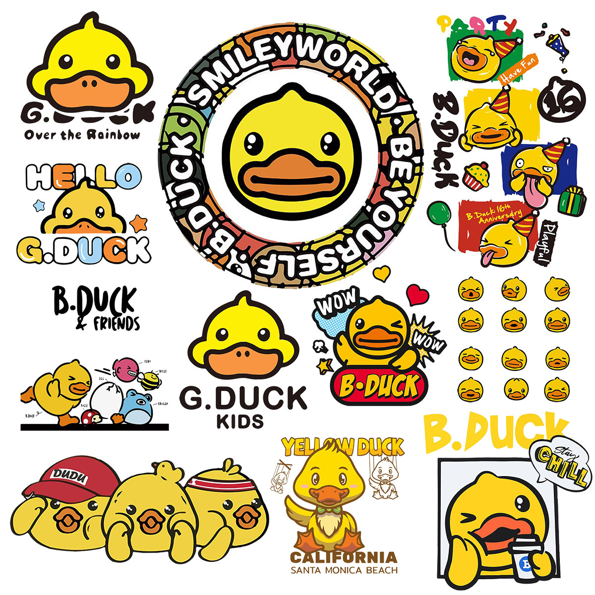 小黄鸭定制生活diy白墨柯式热撕烫画字贴烫钻布料外套T恤满29包邮,纺织面料/辅料/配套,烫画/烫图/烫钻,淘宝优惠券,粉丝福利购,淘宝优惠卷