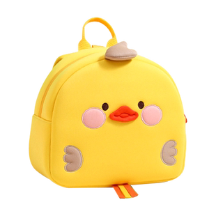 儿童幼儿园书包男孩双肩包女宝宝外出游可爱卡通小黄鸭入学小背包