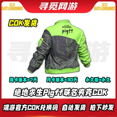 PUBG猪芳芳pigff联名夹克CDK