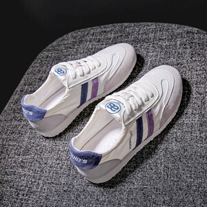 真皮运动鞋小白鞋女2022年夏季新款百搭平底薄款透气休闲运动鞋子
