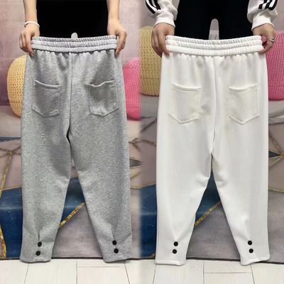 哈伦裤女宽松卫裤小脚休闲裤