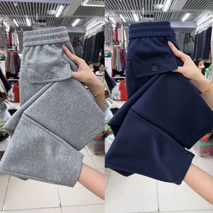 宽松洋气哈伦萝卜裤 小个子加绒卫裤 女秋冬休闲百搭显瘦小脚直筒裤