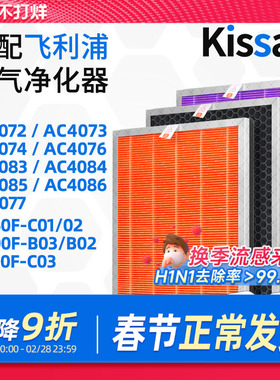 适配飞利浦空气净化器过滤芯KJ250F-C01/C02过滤网KJ330F-C03除尘
