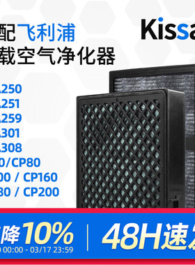 适配飞利浦车载空气净化器过滤网ACA308/CP100/CP180/CP200过滤芯