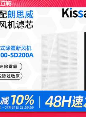 适配万科小区朗思威天花新风滤芯YG0904/CS100-SD200A高效过滤网