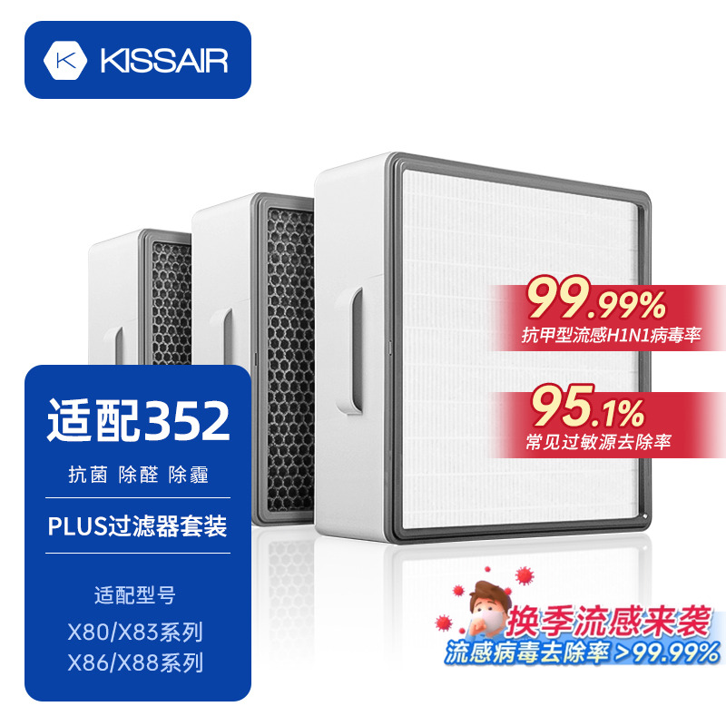 适配352净化器过滤芯经济款套装