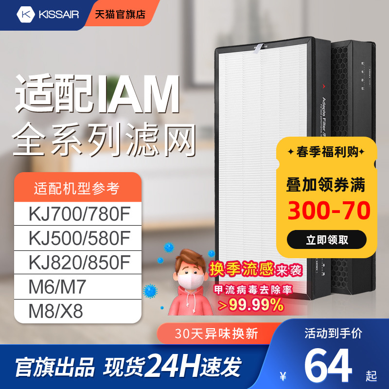 适配IAM过滤网除雾霾除醛抗病毒