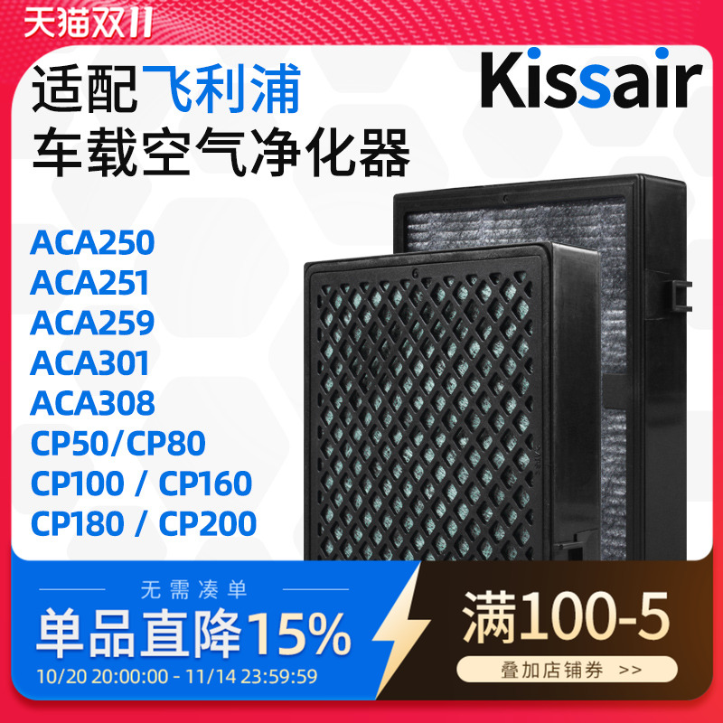 适配飞利浦过滤网车载空气净化器