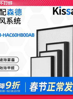 适配森德康舒家新风热泵一体机滤芯CHM-HAC60HB00AB过滤网除尘