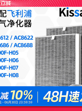 适配飞利浦空气净化器滤芯AC8622/AC8612除甲醛纳米过滤网FY8197