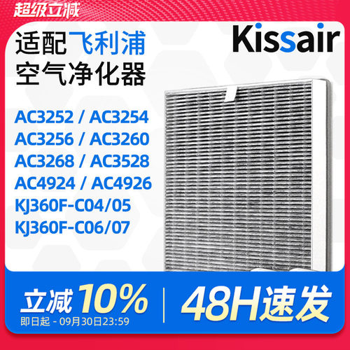 适配飞利浦空气净化器过滤芯AC3260/AC3268过滤网除醛除霾FY3137