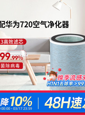 适配华为智选空气净化器720过滤芯C400/C350li/EP500H/1pro过滤网