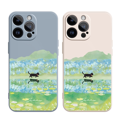 直角硅胶软壳雅川青油画